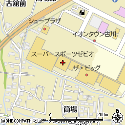 ハニーズ古川店周辺の地図