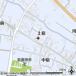 宮城県大崎市古川新田上宿35周辺の地図