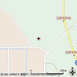 尾花沢市役所　玉野保育園周辺の地図