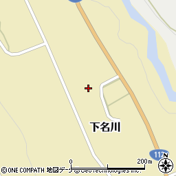 山形県鶴岡市下名川村西116周辺の地図