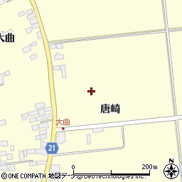 宮城県登米市豊里町唐崎周辺の地図