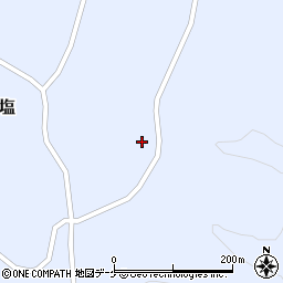 宮城県大崎市田尻小塩袖沢二周辺の地図