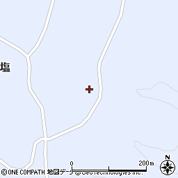 宮城県大崎市田尻小塩（袖沢二）周辺の地図