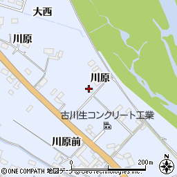 宮城県大崎市古川新田大西周辺の地図