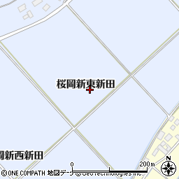 宮城県登米市米山町桜岡新東新田周辺の地図