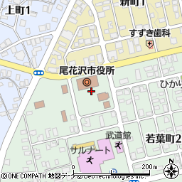 尾花沢市職員労組周辺の地図