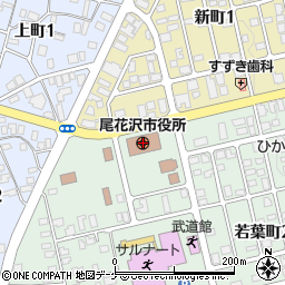 山形県尾花沢市周辺の地図