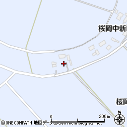 宮城県登米市米山町桜岡中新田159周辺の地図