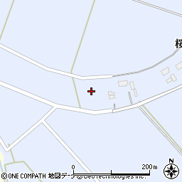 宮城県登米市米山町桜岡中新田165周辺の地図