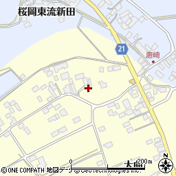 宮城県登米市豊里町大曲周辺の地図