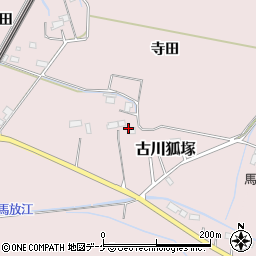 宮城県大崎市古川狐塚原嶋周辺の地図