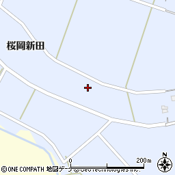 宮城県登米市米山町桜岡新田4周辺の地図
