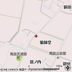 宮城県大崎市古川狐塚薬師堂周辺の地図