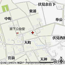 宮城県大崎市古川斎下大町周辺の地図