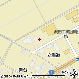 宮城県大崎市古川沢田（立海道）周辺の地図