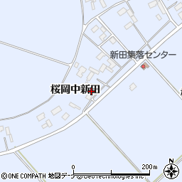 宮城県登米市米山町桜岡中新田151周辺の地図