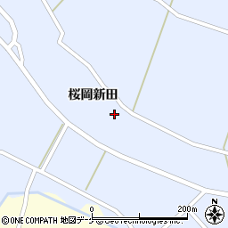 宮城県登米市米山町桜岡新田8周辺の地図