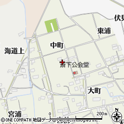 宮城県大崎市古川斎下中町周辺の地図