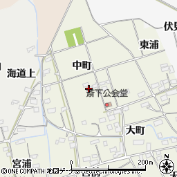 宮城県大崎市古川斎下（中町）周辺の地図
