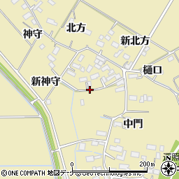 宮城県大崎市古川沢田周辺の地図