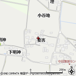 宮城県大崎市田尻中目要害周辺の地図