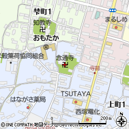 念通寺周辺の地図