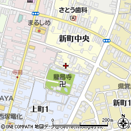 山形県尾花沢市新町中央1-12周辺の地図