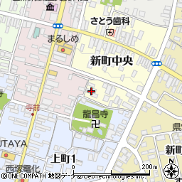 山形県尾花沢市新町中央1-15周辺の地図