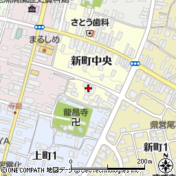 山形県尾花沢市新町中央1-26周辺の地図