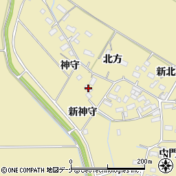 宮城県大崎市古川沢田神守周辺の地図