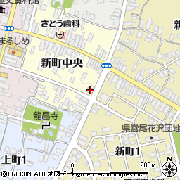 山形県尾花沢市新町中央2-1周辺の地図