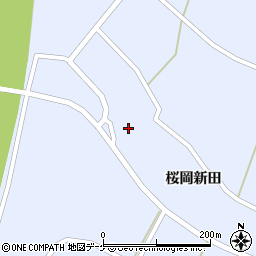 宮城県登米市米山町桜岡新田17周辺の地図