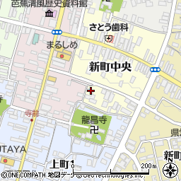 山形県尾花沢市新町中央1-19周辺の地図
