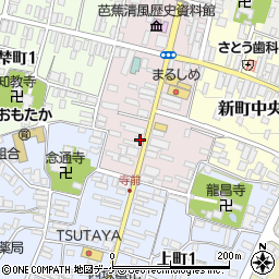 山形県尾花沢市中町2-58周辺の地図