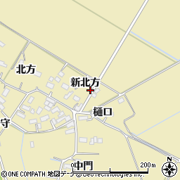 宮城県大崎市古川沢田新北方周辺の地図