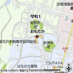 尾花沢市役所　おもだか保育園周辺の地図