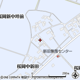 宮城県登米市米山町桜岡中新田142周辺の地図