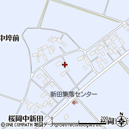 宮城県登米市米山町桜岡中新田138周辺の地図