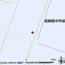宮城県登米市米山町桜岡中埣前周辺の地図