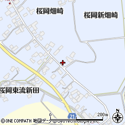 宮城県登米市米山町桜岡畑崎42周辺の地図