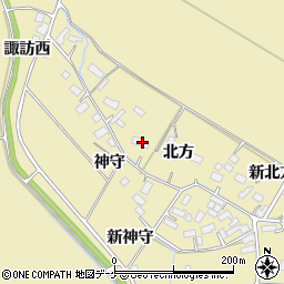 宮城県大崎市古川沢田北方周辺の地図