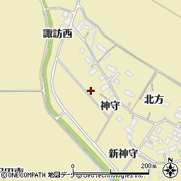 宮城県大崎市古川沢田神守25周辺の地図