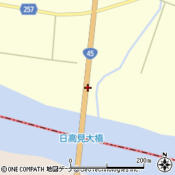 日高見大橋周辺の地図