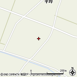 宮城県登米市米山町西野平埣71周辺の地図