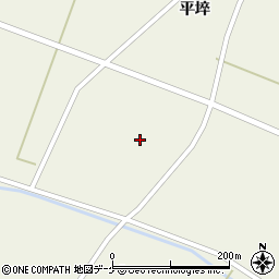 宮城県登米市米山町西野平埣69周辺の地図
