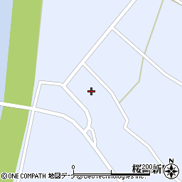 宮城県登米市米山町桜岡新田23周辺の地図