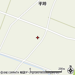 宮城県登米市米山町西野平埣44周辺の地図