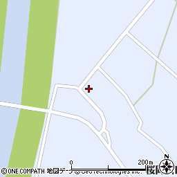 宮城県登米市米山町桜岡新田25周辺の地図