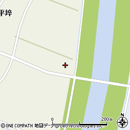 宮城県登米市米山町西野（平埣前）周辺の地図