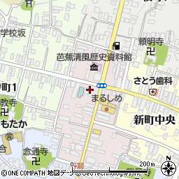 山形県尾花沢市中町周辺の地図